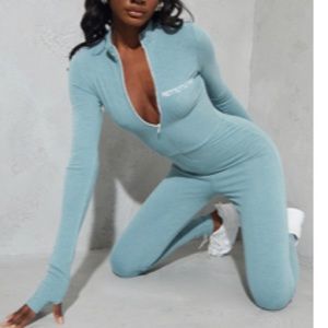 Pretty Little Thing green TALL jumpsuit